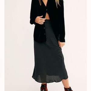 Free People Normani Bias Midi Skirt